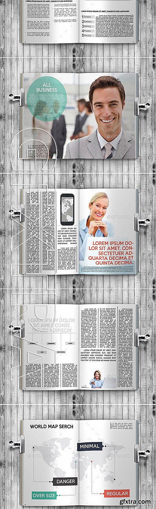 GraphicRiver - Business Magazine InDesign A4+Letter Template 11540750