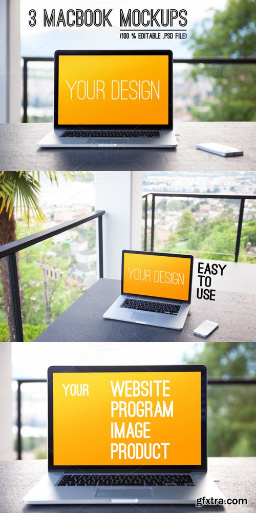 CM - 3 MacBook MockUps 281482