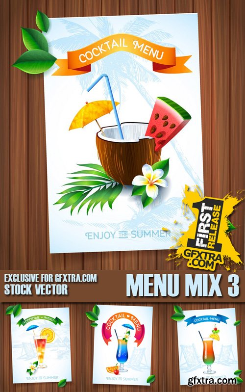 Stock Vectors - Menu Mix 3, 25xEPS Stock Vectors - Menu Mix 3, 25xEPS