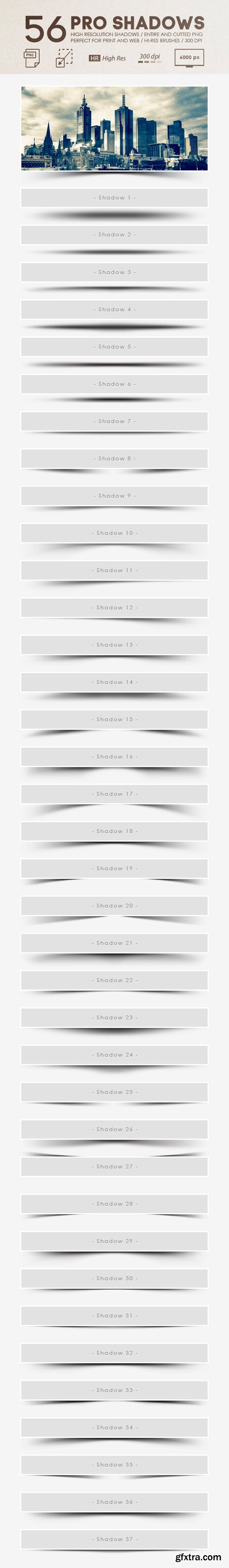 GraphicRiver - 56 Pro Shadows 7712788