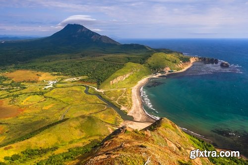 Collection of beautiful scenery the island of Sakhalin Sea beach coast mountain 25 HQ Jpeg