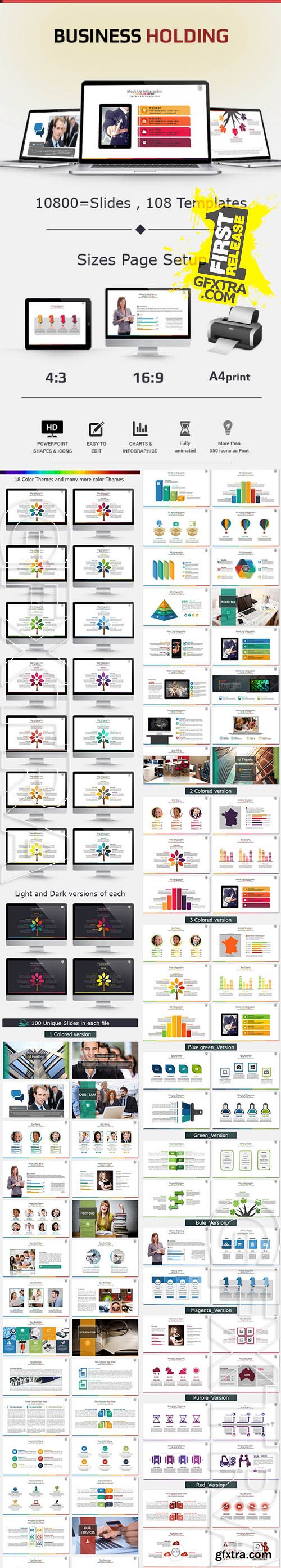 Business Holding Presentation Template - GraphicRiver 11168856
