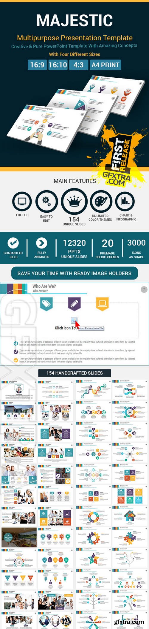 Majestic PowerPoint Presentation Template - GraphicRiver 11107948