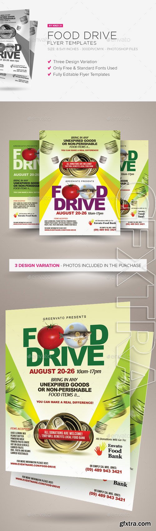 GraphicRiver - Food Drive Flyer Templates 11493589 GraphicRiver - Food Drive Flyer Templates 11493589