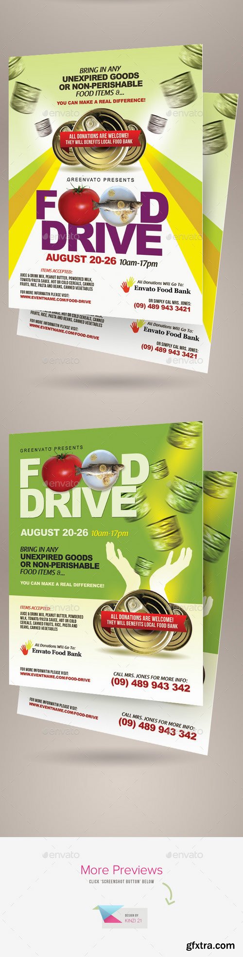 GraphicRiver - Food Drive Flyer Templates 11493589 GraphicRiver - Food Drive Flyer Templates 11493589