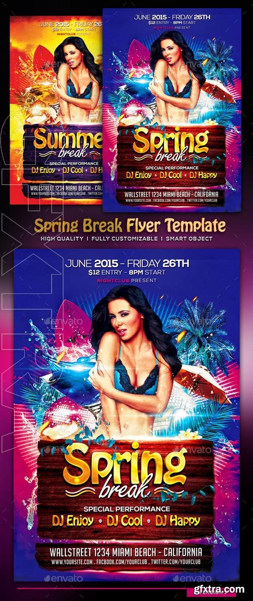 GraphicRiver - Spring Break Flyer Template 11467198