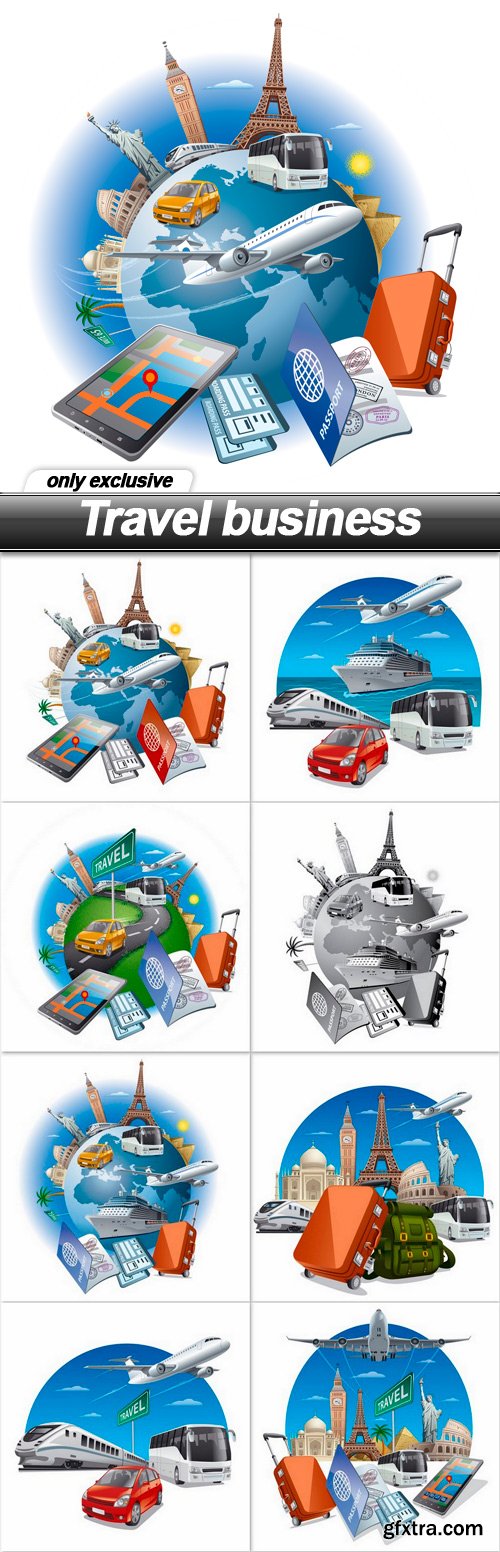 Travel business - 9 EPS