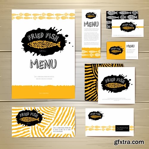 Collection of vector picture corporate advertising banner design elements flyer 25 Eps