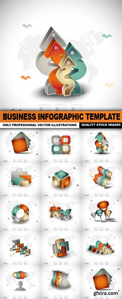 Business Infographic Template - 15 Vector