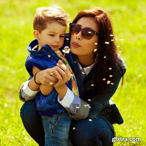 Photoshoot mom and son