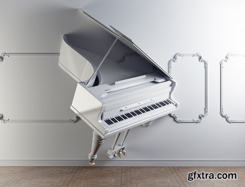 Piano in the interior