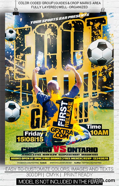 Football Game - Premium Flyer Template