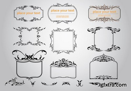 Vintage Hand Sketched Doodle Design Elements 25xEPS
