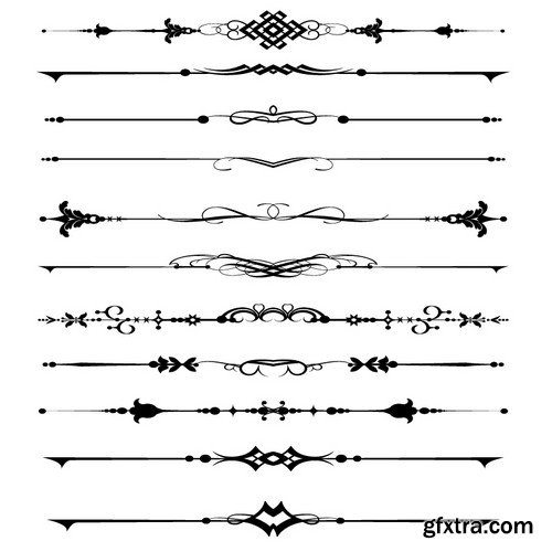 Vintage Hand Sketched Doodle Design Elements 25xEPS