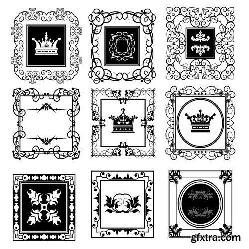 Vintage Hand Sketched Doodle Design Elements 25xEPS