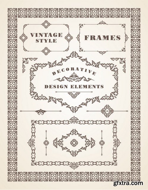 Vintage Hand Sketched Doodle Design Elements 25xEPS