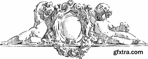 Illustrations of Cupid and other angels - 25 Eps