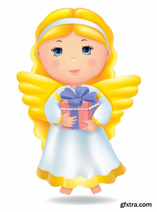 Illustrations of Cupid and other angels - 25 Eps