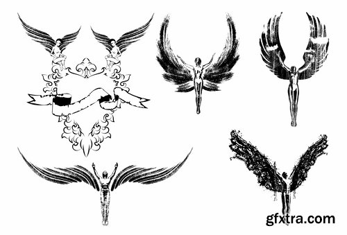 Illustrations of Cupid and other angels - 25 Eps