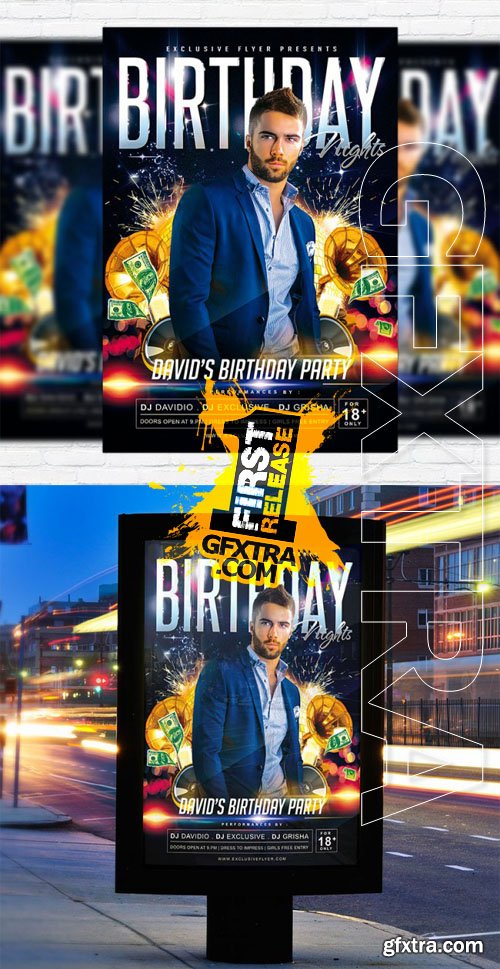 Birthday Nights - Flyer Template