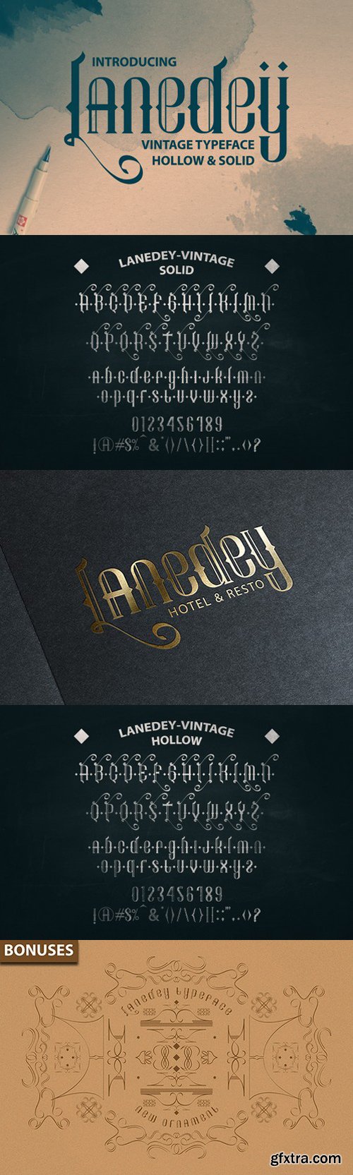 CM285663 - Lanedey-Vintage Typeface