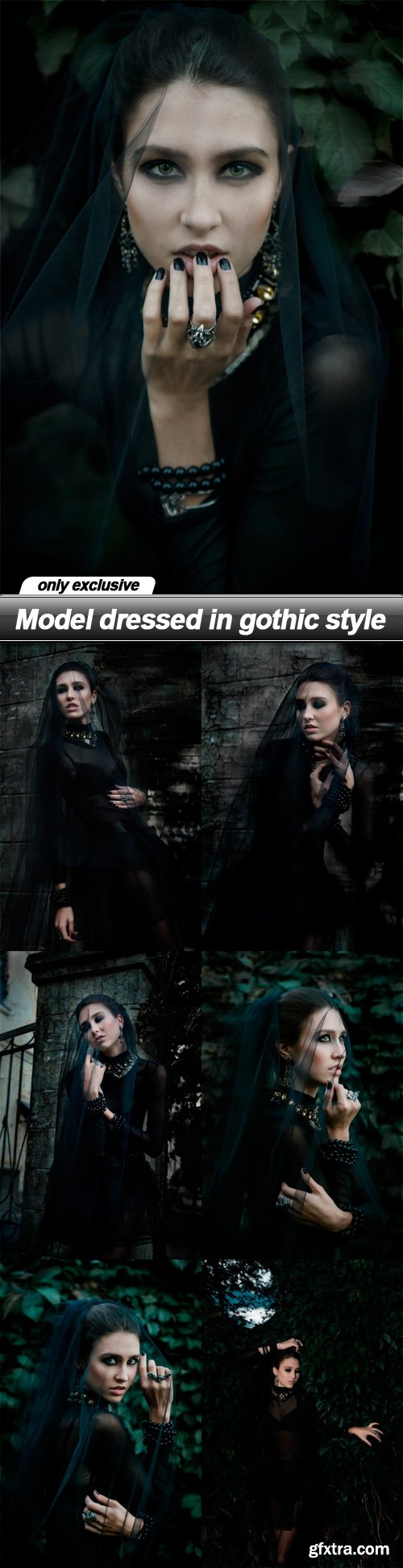 Model dressed in gothic style - 7 UHQ JPEG