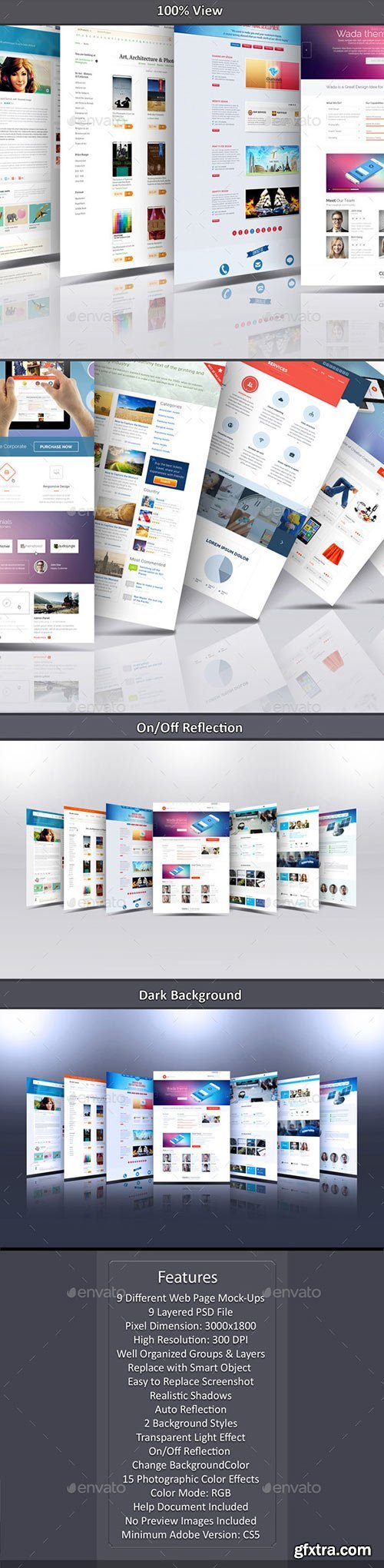 Graphicriver - Clean Web Screen Mock-Up 10466689