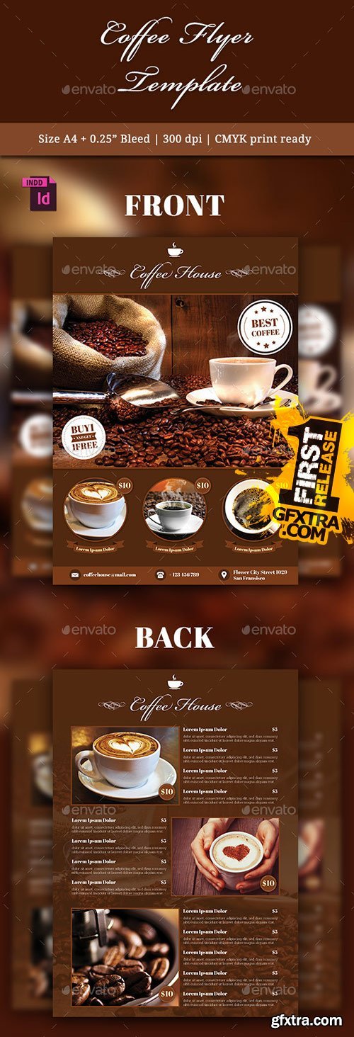 GraphicRiver - Coffee Flyer Template 10525769