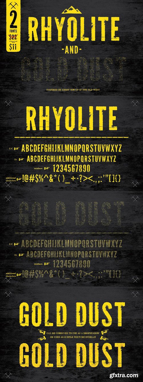 CM291697 - Rhyolite + Gold Dust Fonts Bundle