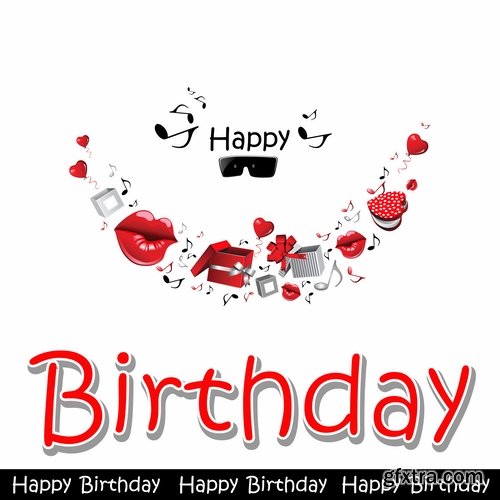 Collection of different vector image gift cards with funny cartoon animals 25 Eps