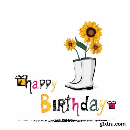 Collection of different vector image gift cards with funny cartoon animals 25 Eps