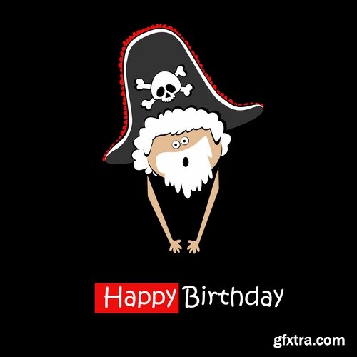 Collection of different vector image gift cards with funny cartoon animals 25 Eps