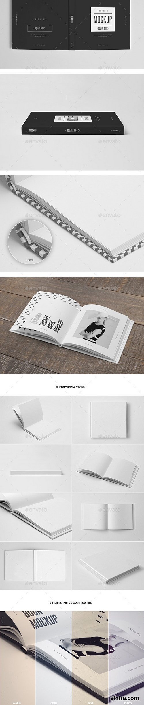 GraphicRiver - Square Book Mockup 8911213
