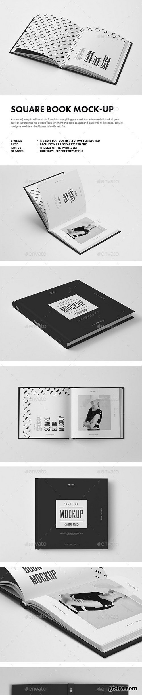 GraphicRiver - Square Book Mockup 8911213