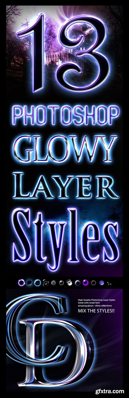 Glowy Styles (ASL) for Photoshop (Re-Up)