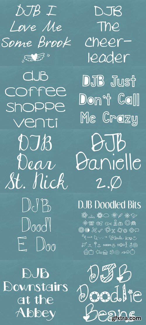 10 Hand-Written Fonts Set 5 10 Hand-Written Fonts Set 5