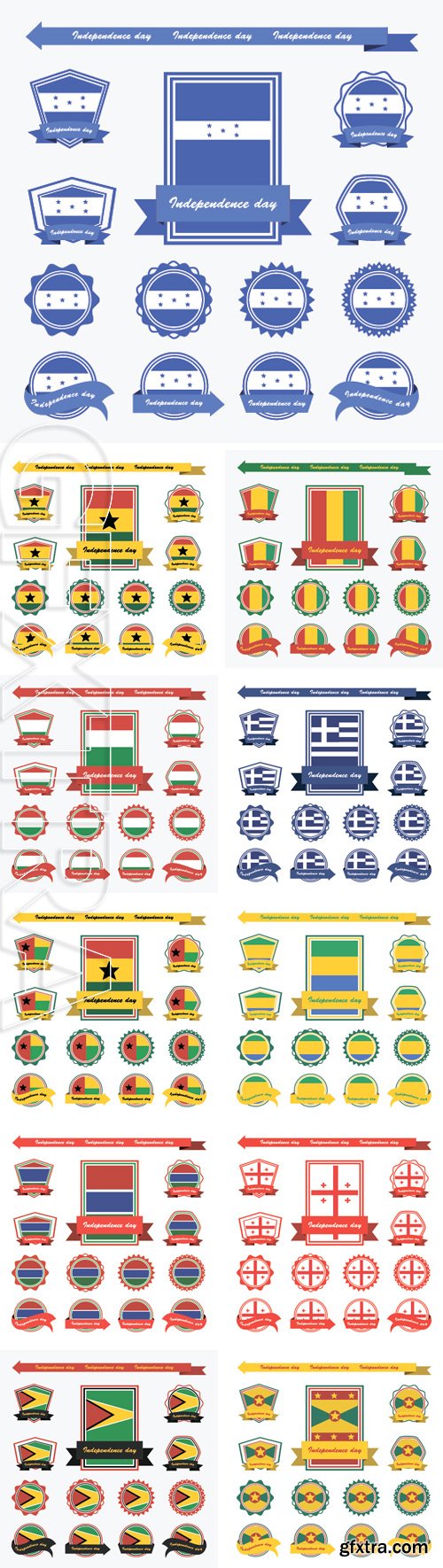 Stock Vectors - Label flags infographic design