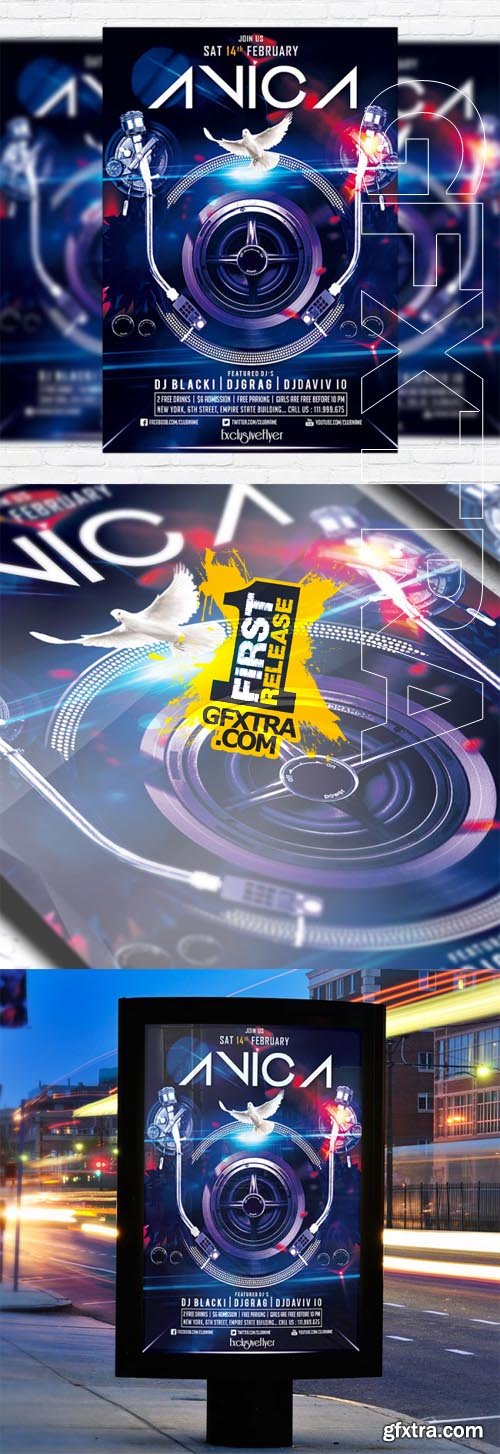 Glowing Night - Flyer Template Glowing Night - Flyer Template