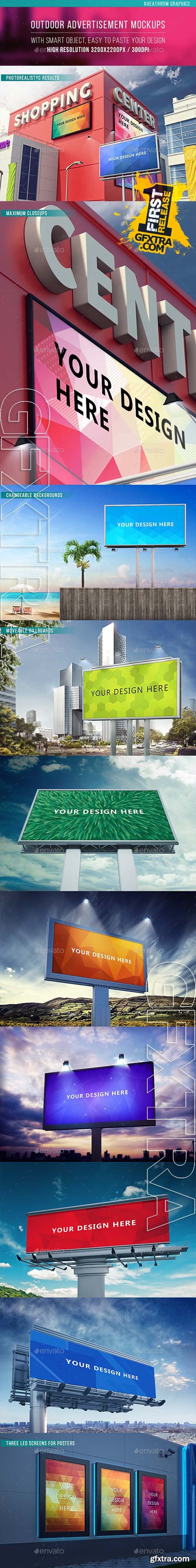 Outdoor Advertisement Mock-ups - GraphicRiver 11735622