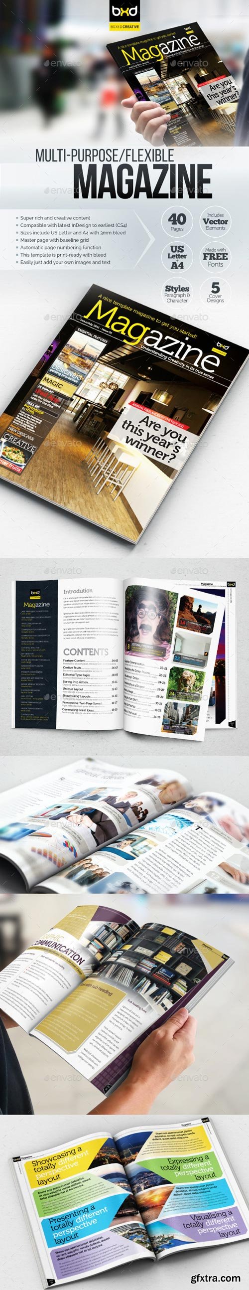 GraphicRiver - Magazine Template - InDesign 40 Page Layout V1