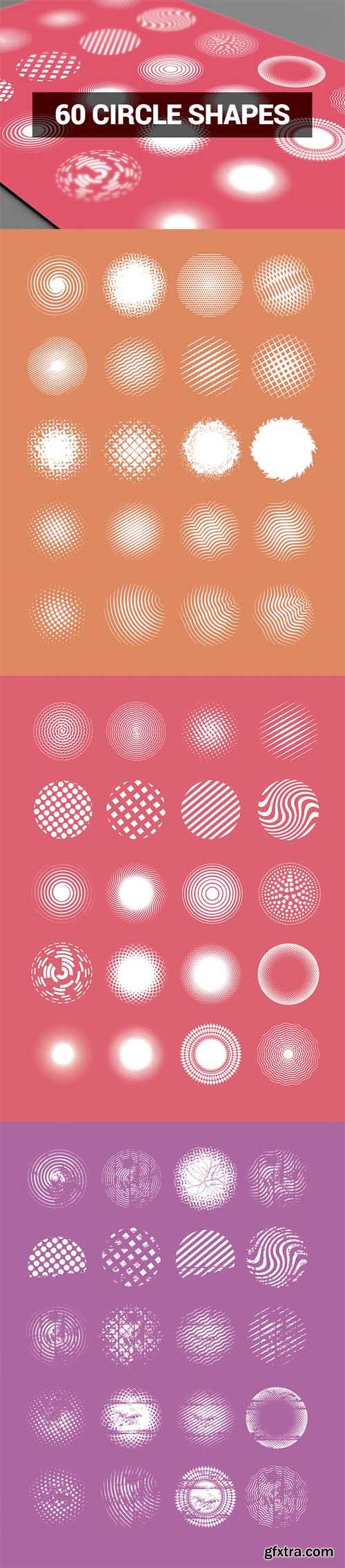 Abstract Shapes - 60 Circle Shapes