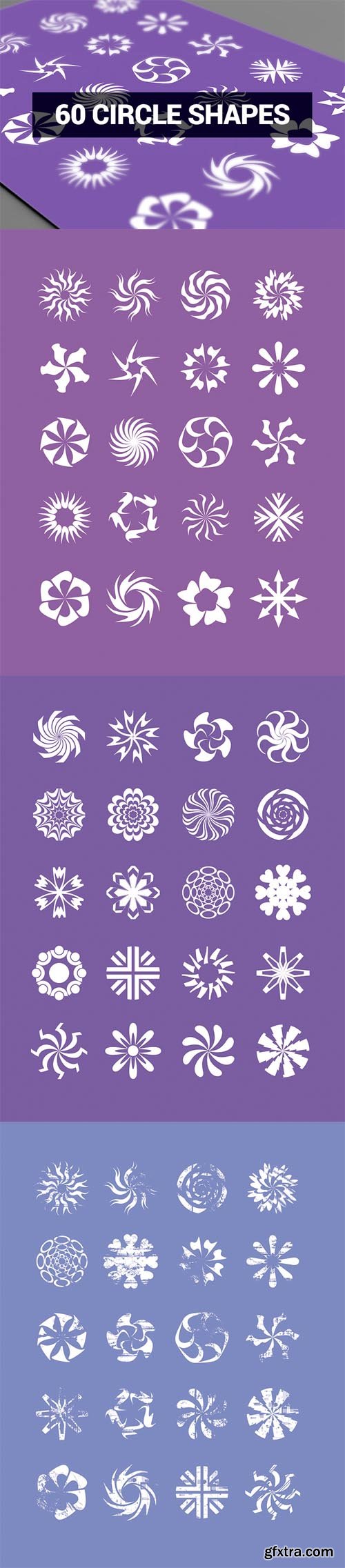 Abstract Shapes - 60 Circle Shapes 2