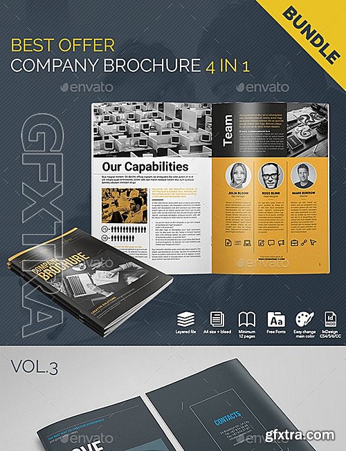 GraphicRiver - Company Brochure Bundle 4 in 1 11853355