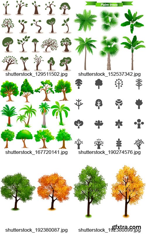 Amazing SS - Trees &amp; Plants, 25xEPS