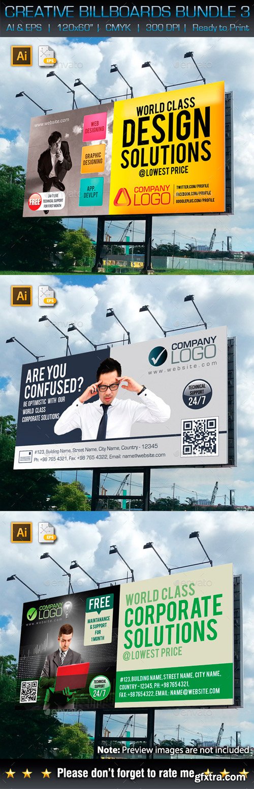 GraphicRiver - Multipurpose Creative Billboards Bundle 3 - 10950548 GraphicRiver - Multipurpose Creative Billboards Bundle 3 - 10950548