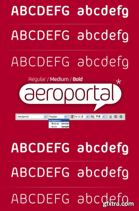 Aeroportal Series Fonts Set (TTF)