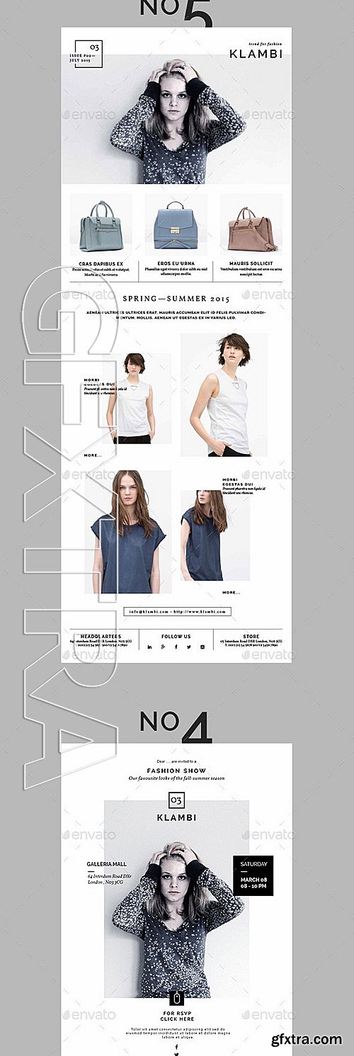 GraphicRiver - Fashion E-Newsletter Bundle 11441946