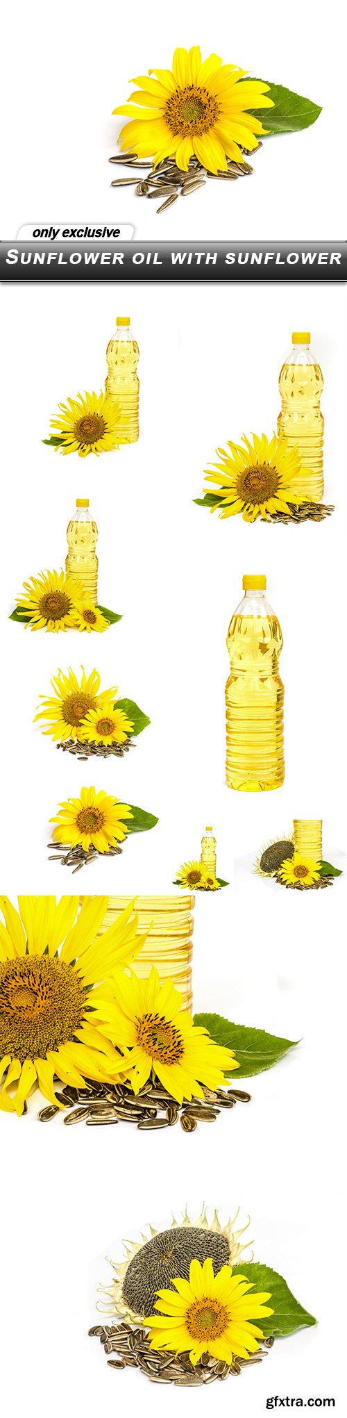 Sunflower oil with sunflower - 10 UHQ JPEG