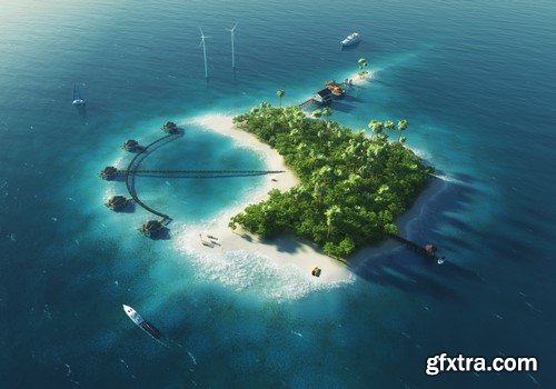 Island in the ocean