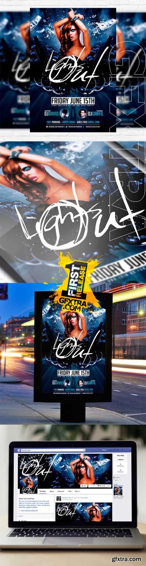 Lights Out - Flyer Template + Facebook Cover